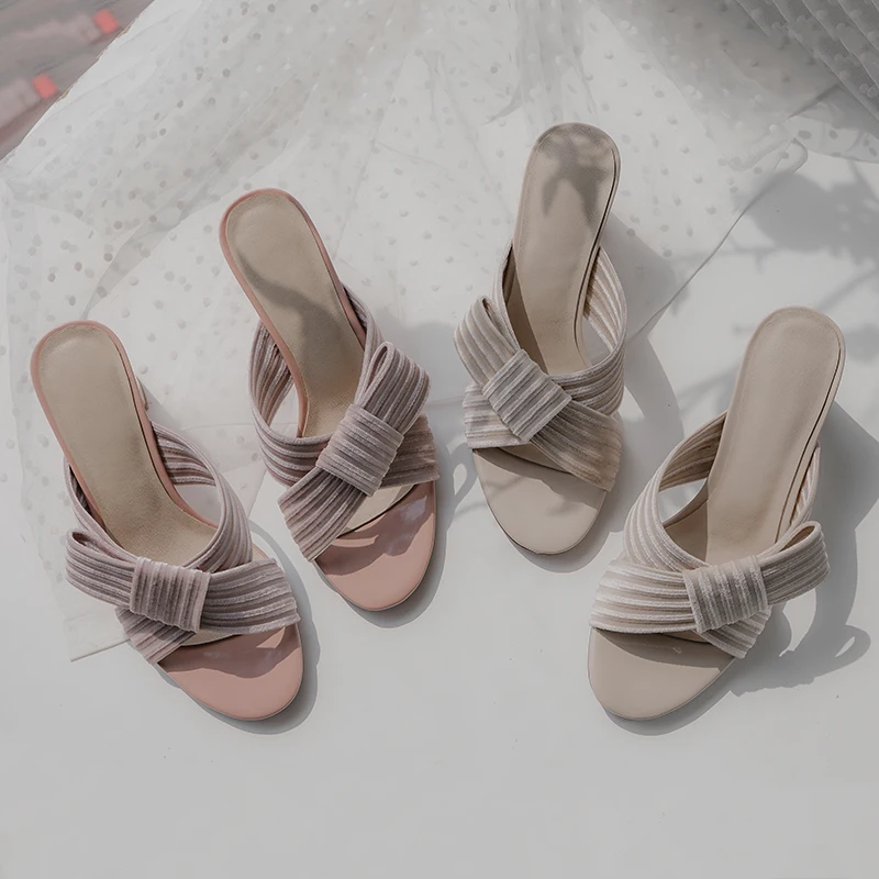 Модная летняя обувь высокого качества женские летние сандалии с открытым носком