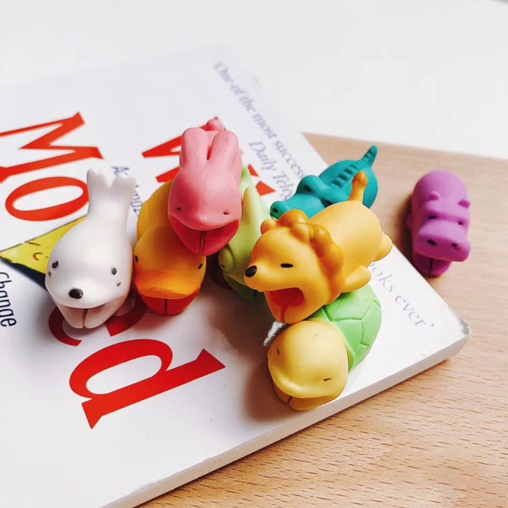 Защита для кабеля передачи данных с милыми животными универсальное устройство