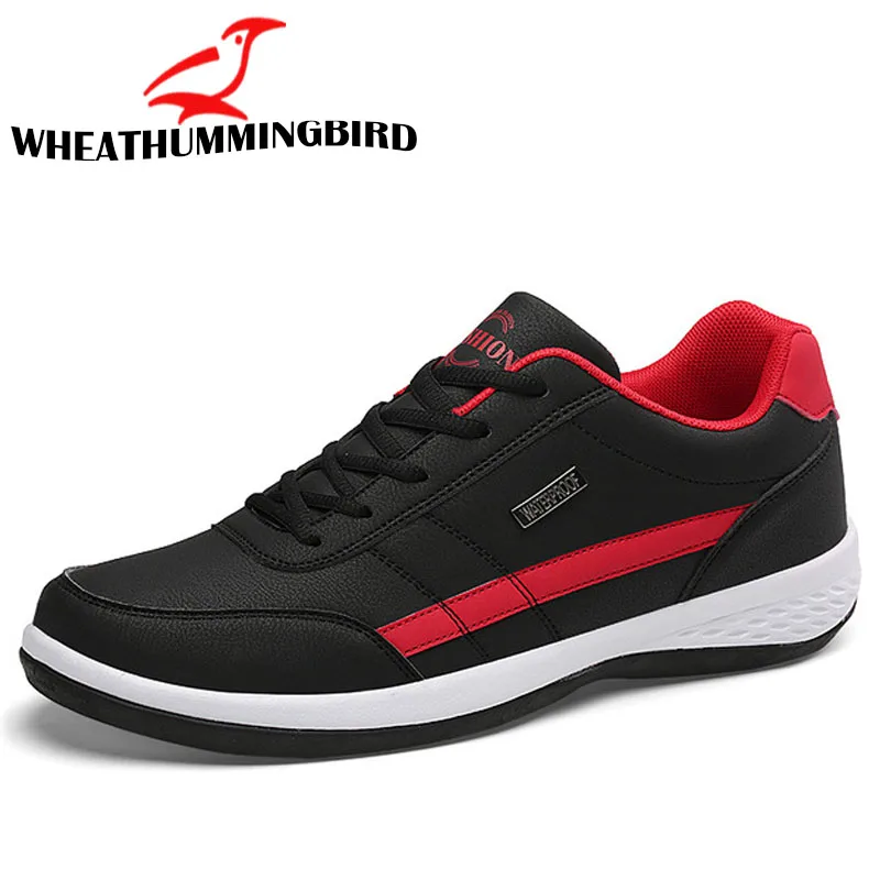 Мужская повседневная обувь Весенняя кожаная chaussure homme Модные мужские кроссовки