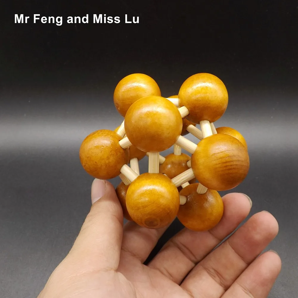 Забавный элемент деревянный пазл IQ головоломка для развития интеллекта замок