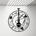 Фрукты кальян виниловая наклейка на стену кальян стикер Гостиная Бар курительная комната Настенный декор наклейка s украшение дома обои A098