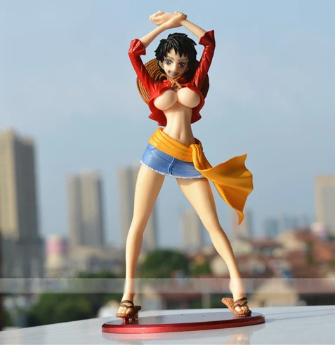 Аниме одна деталь поп фигурка Сексуальная девушки косплей Луффи ПВХ Коллекция