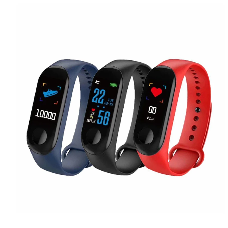 Смарт браслет с Bluetooth шагомер фитнес трекер умные часы пульсометр кровяное