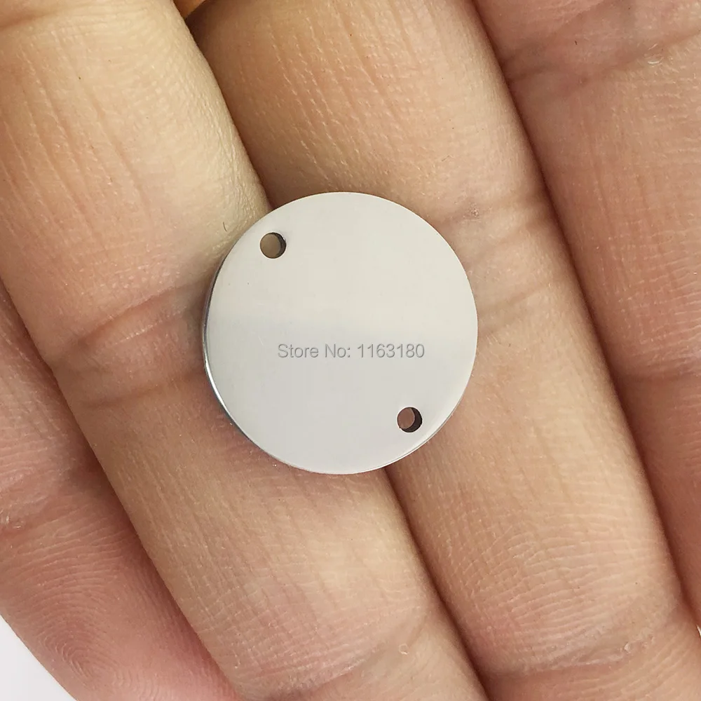 

1000pcs/lot Personalized Customized Round Tag ID Tag Charms Stainless Steel DIY Pet Dog Cat Tag Pet Accessories