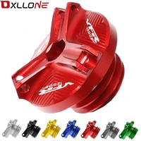 new motorcycle engine oil cup cap aluminum filler plug cover sump nut drain plug sump high quality for honda vfr1200f 2010 2011