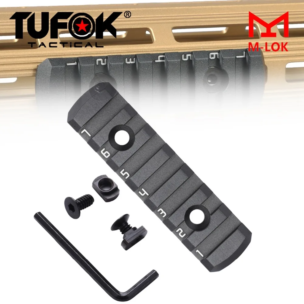 TuFok Mlok Picatinny Weaver рельсовый адаптер супер низкий профиль M lok 7 слотов рельсовая
