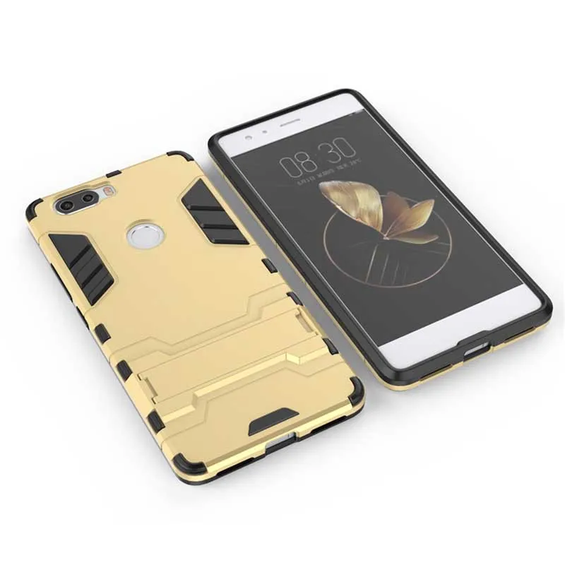 Tsimak противоударный чехол для телефона ZTE Nubia Z17 Lite Axon 7 Mini Z17s V18 Minis PC+ силиконовый чехол-подставка с Железным человеком