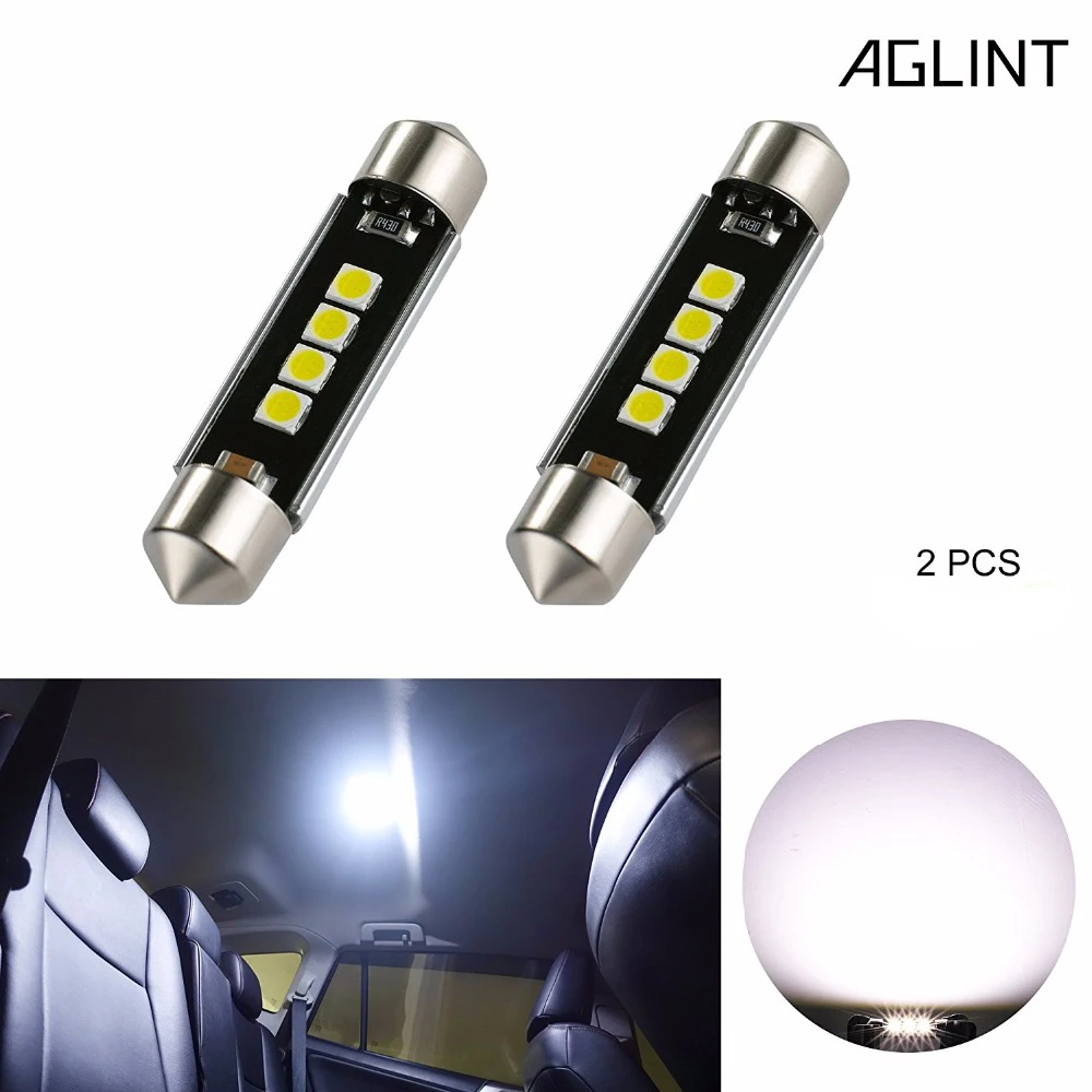 AGLINT 2 шт. C5W светодиодный гирлянда 41 мм 6451 CANBUS без ошибок 3030 SMD лампы для Audi BMW Ford