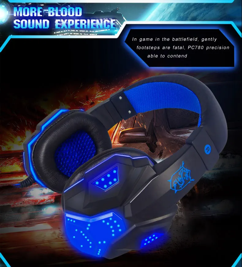 Последние plextone PC780 gaming headset бас наушники с микрофоном для компьютера сабвуфер стерео Универсальный проводные наушники