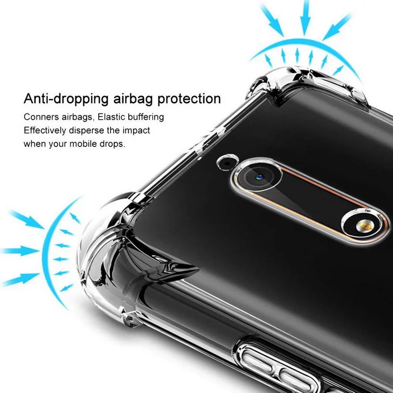 Противоударный прозрачный силиконовый чехол для Nokia X6 2,1 3,1 5,1 6,1 7,1 Plus на возраст 1, 2, 3, 5, 6 7 8 2,2 3,2 4,2 тонкий мягкий чехол