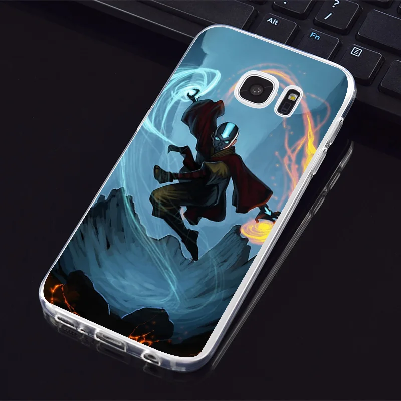 N256 Avatar Aang Soft TPU Silicone Cover For Samsung Galaxy Note 3 4 5 8 9 10 M10 M20 M30 Grand Prime Case |