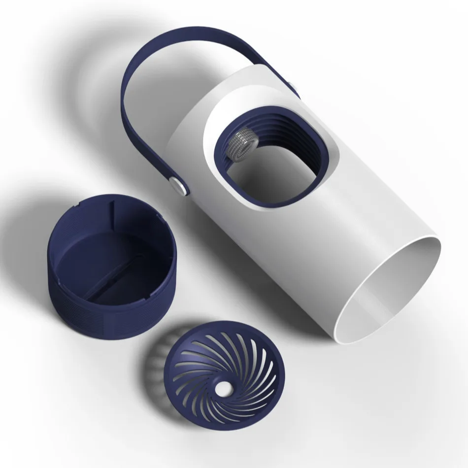 Physical Silent Pest Repeller Safe And Comfortable Purple Vortex USB Mosquitoes Killer Lamp Household Indoor Mosquito Traps | Дом и сад