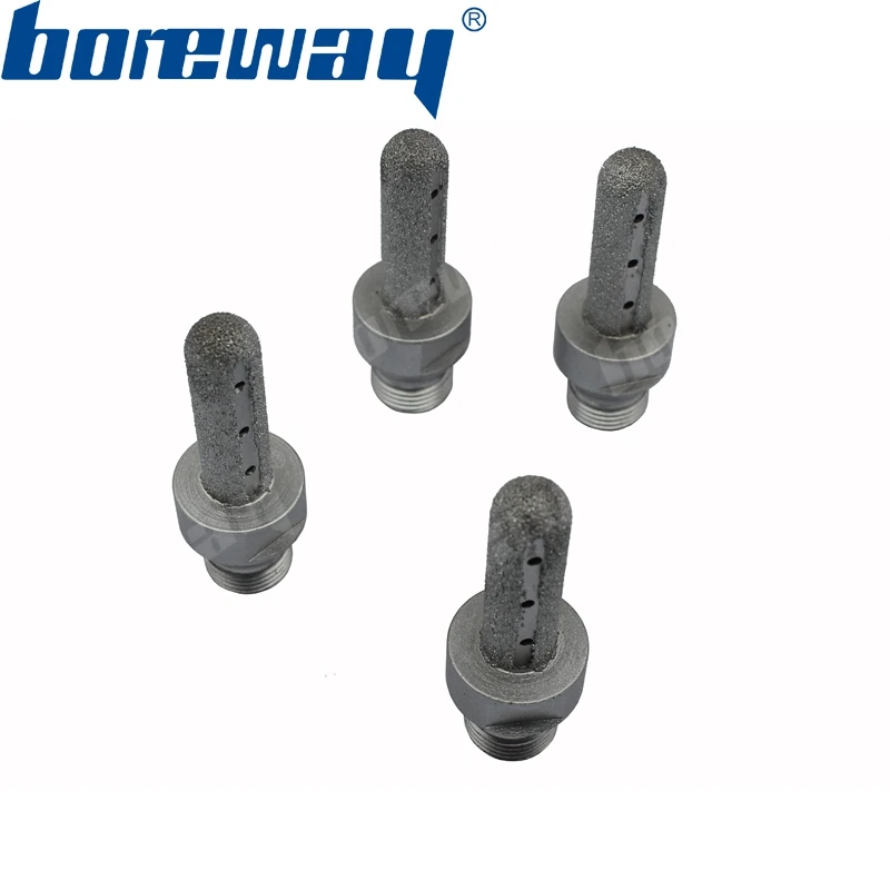 Boreway Поставка кусок D15* 50T* 1/" G Алмазная вакуумная пайка циклонный Палец Бит грубая зернистость для шлифовки камня отверстие для раковины