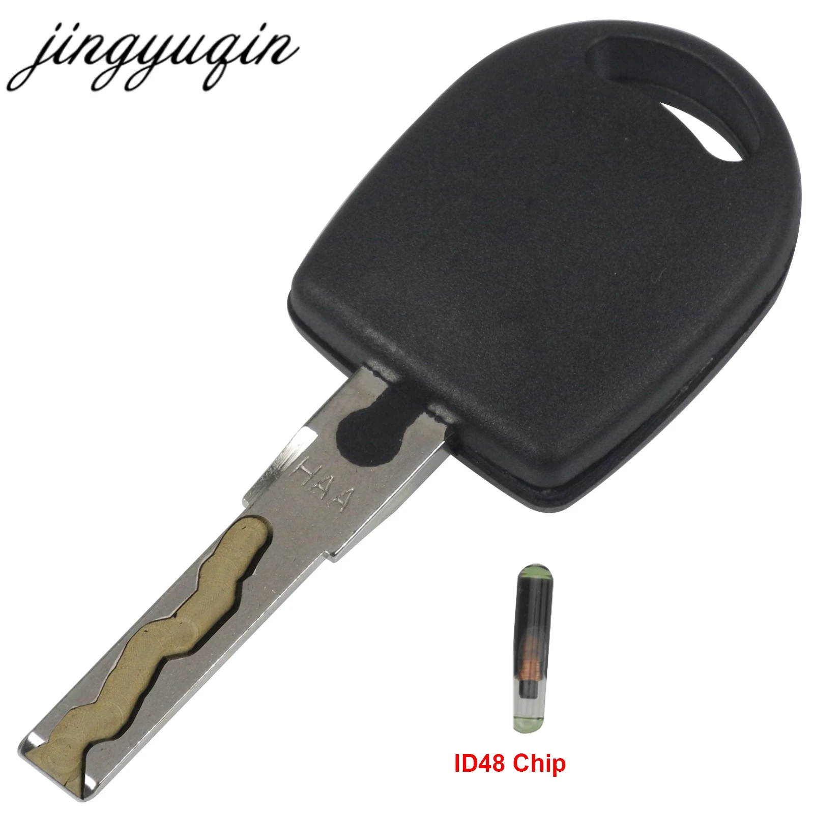 Чехол для ключей jingyuqin Cut/Uncut Hu66 Blade с чипом ID48 VW Polo Golf SEAT Ibiza Leon SKODA Octavia чехол