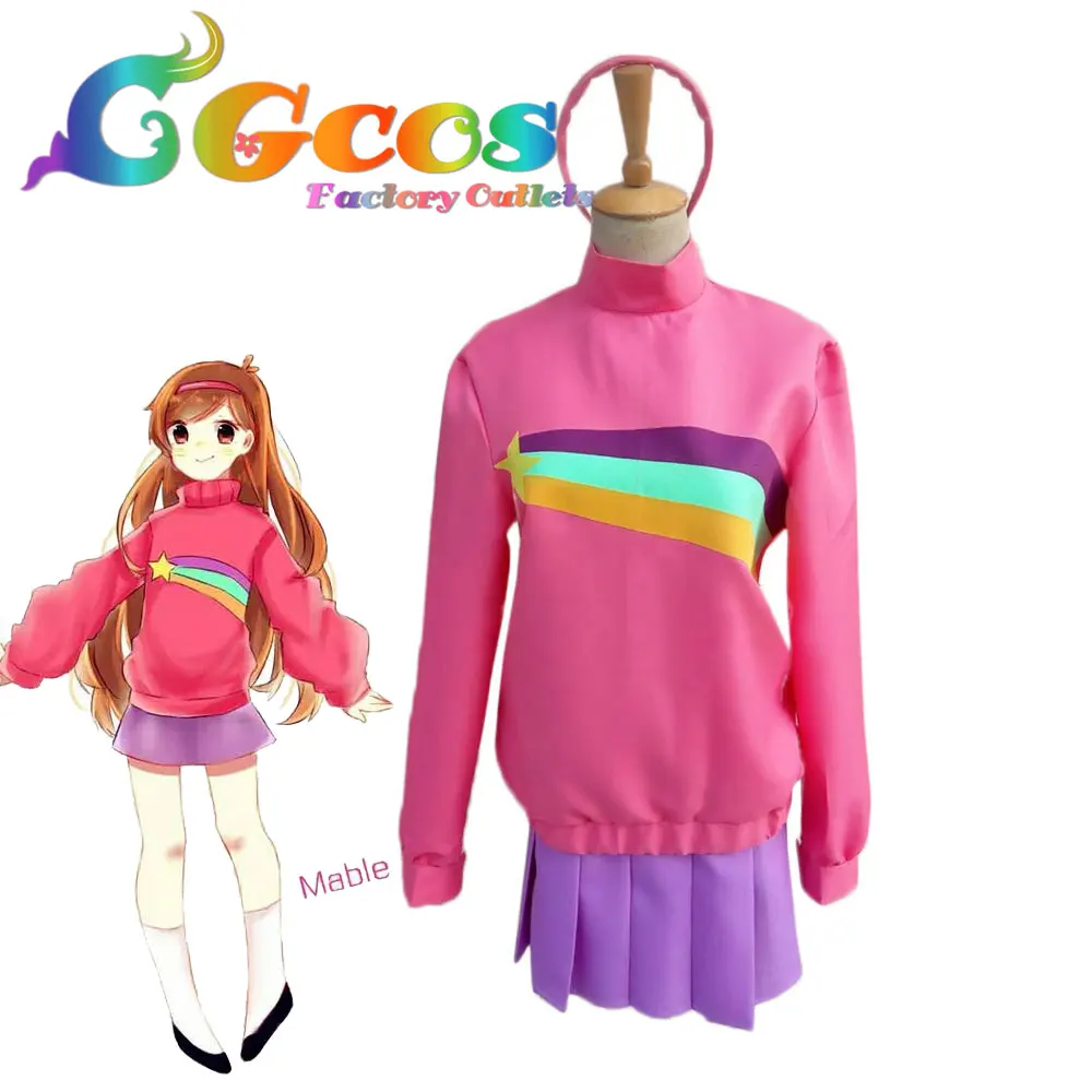 CGCOS Бесплатная доставка Косплей Костюм Гравити Фолз Мэйбл новый в наличии