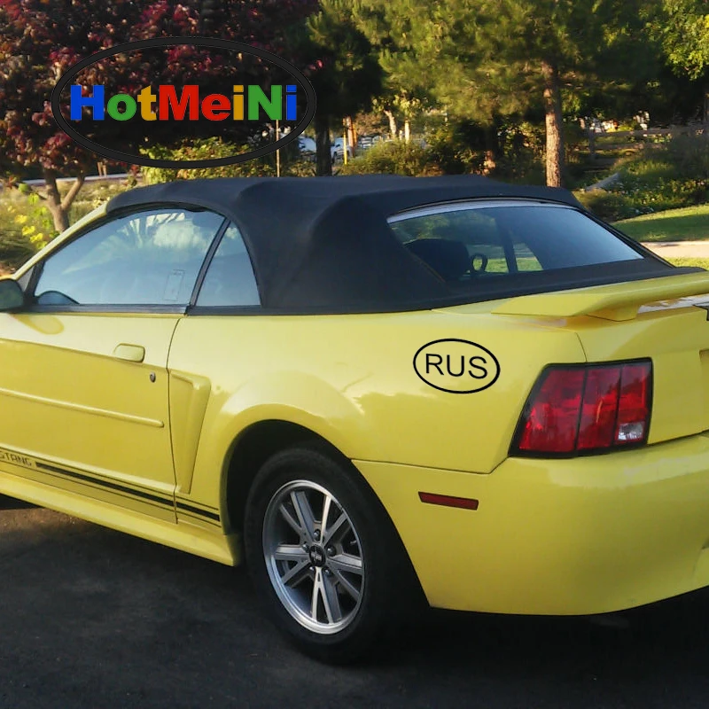 HotMeiNi 15*10 см российский код страны Овальный винил JDM стикер наклейка на