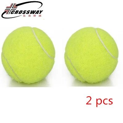 2 PCS Теннисный тренировочный мяч Tenis с высокой сопротивляемостью, прочный теннисный мяч, тренировочные мячи для начинающих соревнований - Цвет: 2 PCS