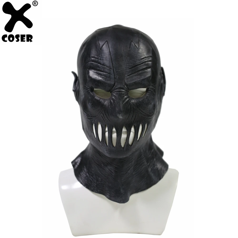 XCOSER The Flash сезонная 2 Zoom маска черная полная голова латексная для косплея Cotusme
