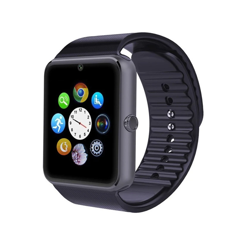 Bluetooth GT08 Смарт часы для мужчин с 16 ГБ 32 сенсорным экраном большой аккумулятор