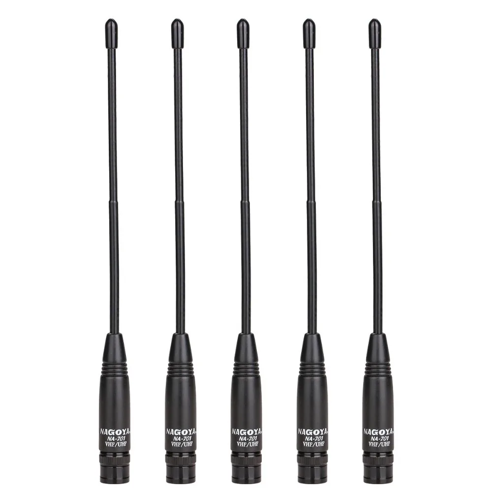 5 шт. Nagoya NA-701 Dual Band 144/430 МГц BNC гибкая мягкая антенна для Icom TYT Wouxun иди и болтай Walkie