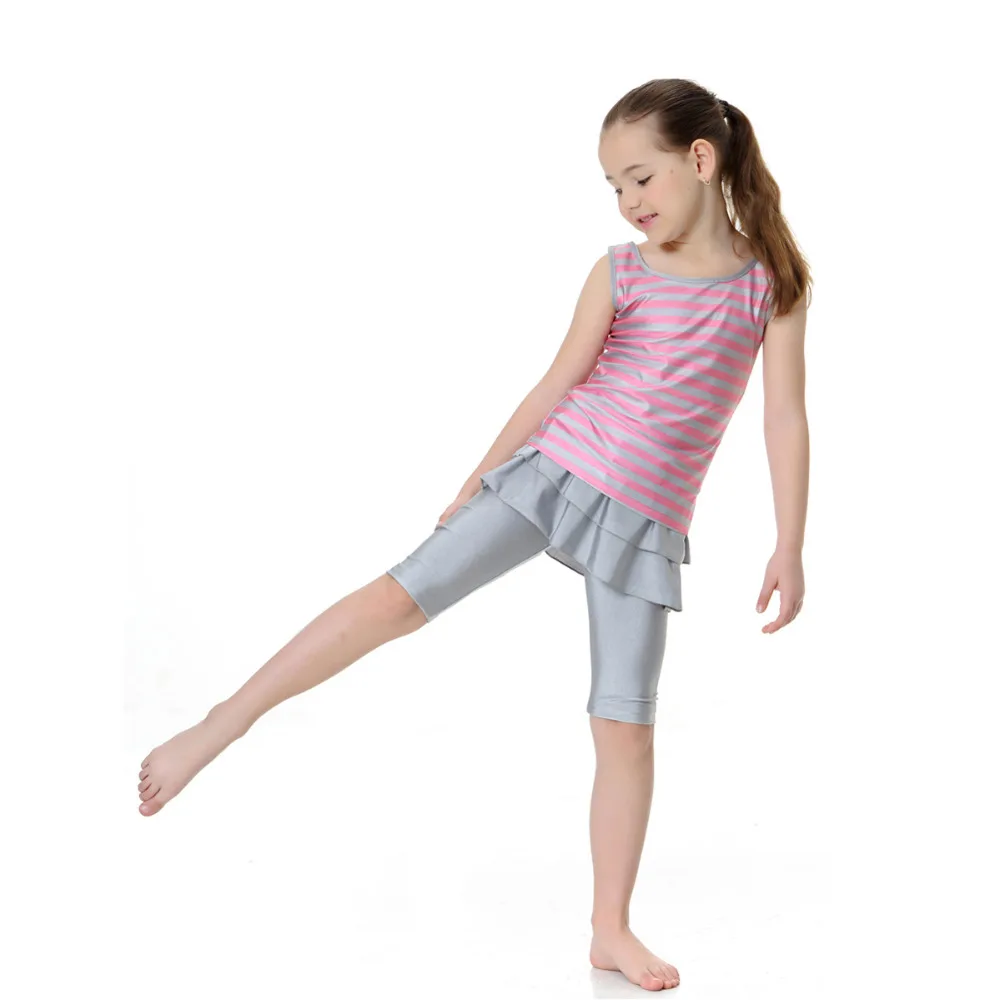 Лето 2020 детский купальный костюм костюмы из двух предметов для девочек пляжный