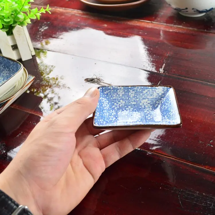 Западная блюдо пластина ручная роспись керамических подглазурная цвет посуда и