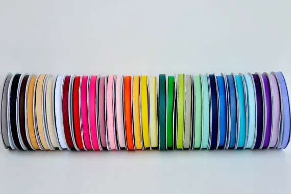 

100 ярдов/партия Grosgrain лента для аксессуаров для волос/свадебный подарок упаковка подарок/Аксессуары для одежды (1/4 ") 6 мм Бесплатная доставка