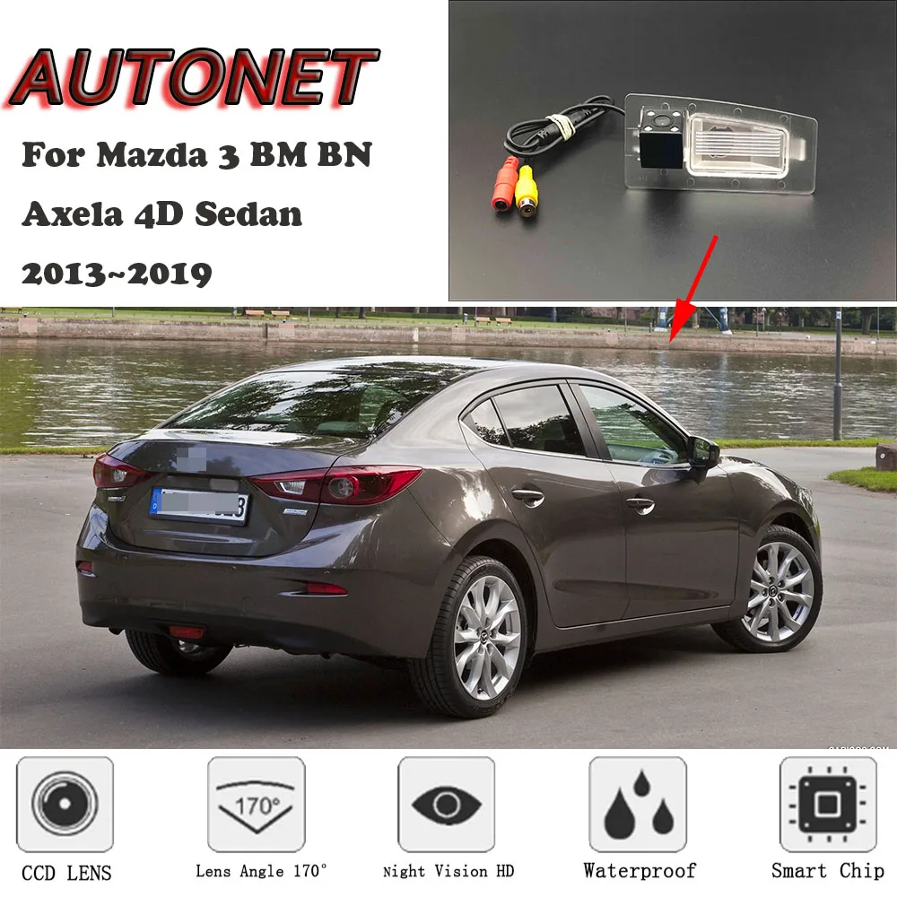 Камера заднего вида с ночным видением для Mazda 3 Axela BN BM 4D Sedan 2013 ~ 2019 CCD/камера или