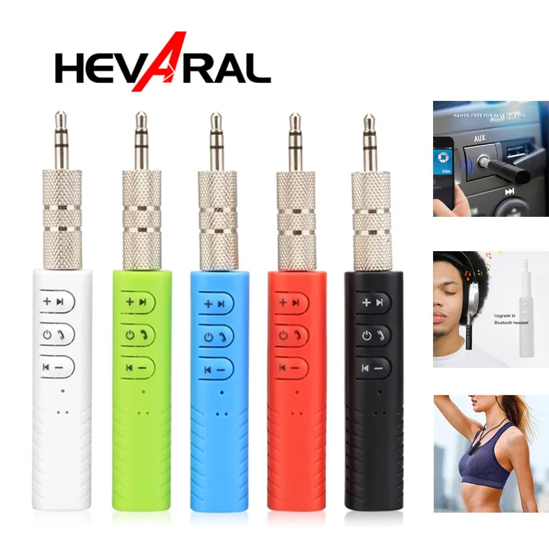 Мини Bluetooth приемник Hevaral разъем 3 5 мм Aux автомобильный аудиоприемник адаптер