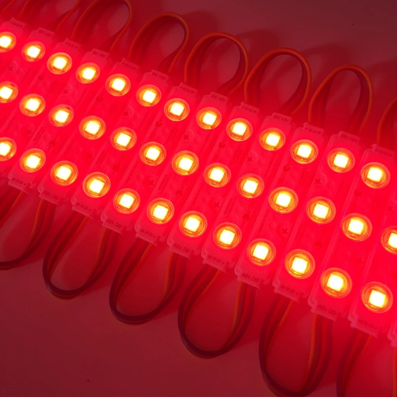 500 шт. 5050 SMD RGB 3 впрыскивасветодиодный светодиодный модуль с объективом 12 В