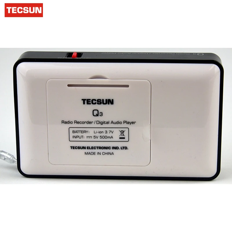 Бесплатная доставка TECSUN Q3 FM стерео Карманный диктофон MP3 плеер Радио 76 108|tecsun q3|radio