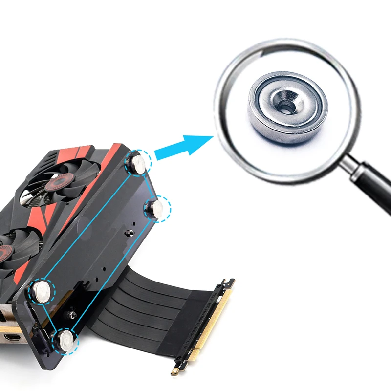 PCI Express 3 0 16x подставка для видеокарты магнитный держатель DIY ATX чехол с удлинителем