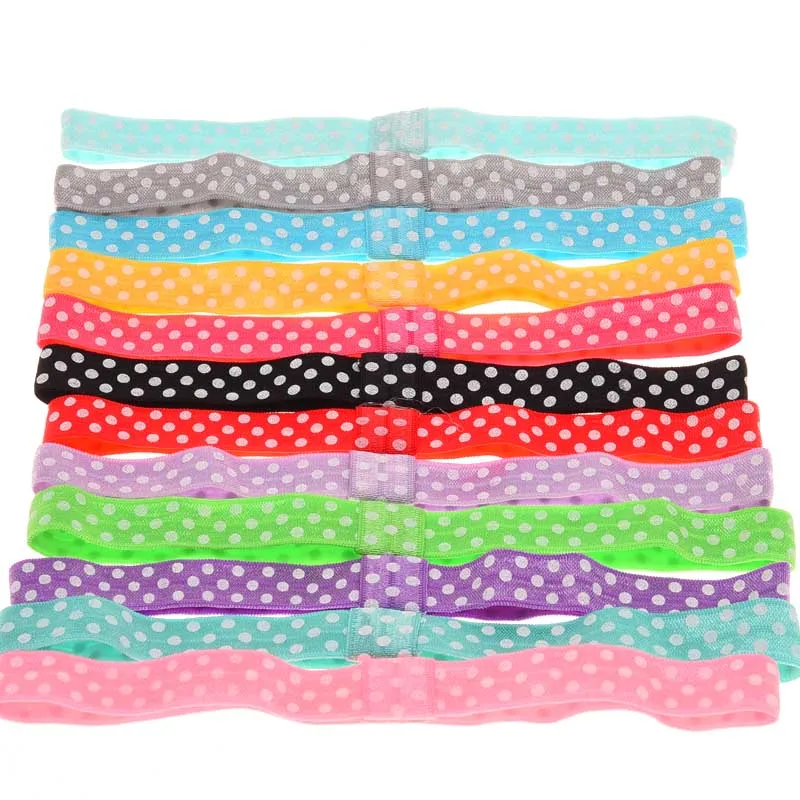 Повязка на голову в горошек 12 шт. повязки для новорожденных эластичная повязка