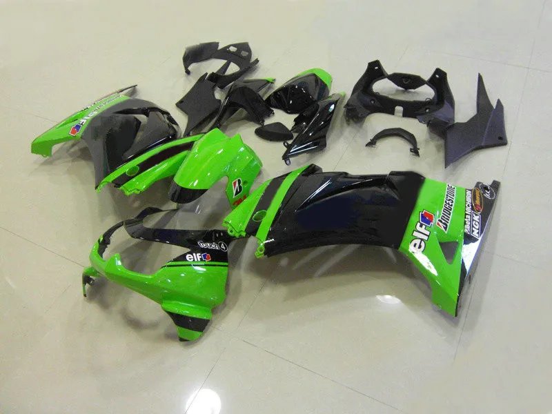 Набор обтекателей литьевой формы для KAWASAKI Ninja ZX250R 08 09 10 12 EX250 ZX 250R 2008 2012 Черный