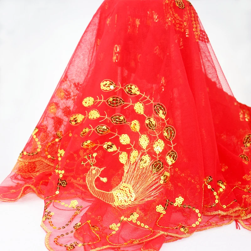 Свадебные принадлежности красная вуаль для невесты Высококачественная