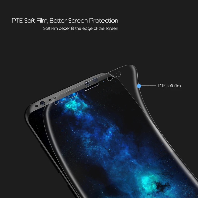 Suntaiho 3D изогнутый круглый мягкий ПЭТ пленка протектор экрана для samsung Galaxy S8 S8+ Note 8(не закаленное стекло) защитная пленка
