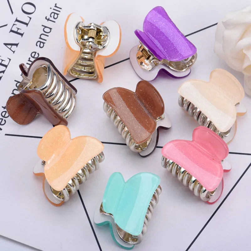 3 шт. Детская одежда волосы коготь модная бабочка цветок Мини Акриловые когти