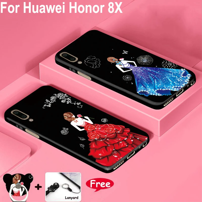 Чехлы для телефонов Huawei Honor 8X чехол мягкий силиконовый сумка 6 5 дюйма 8 x