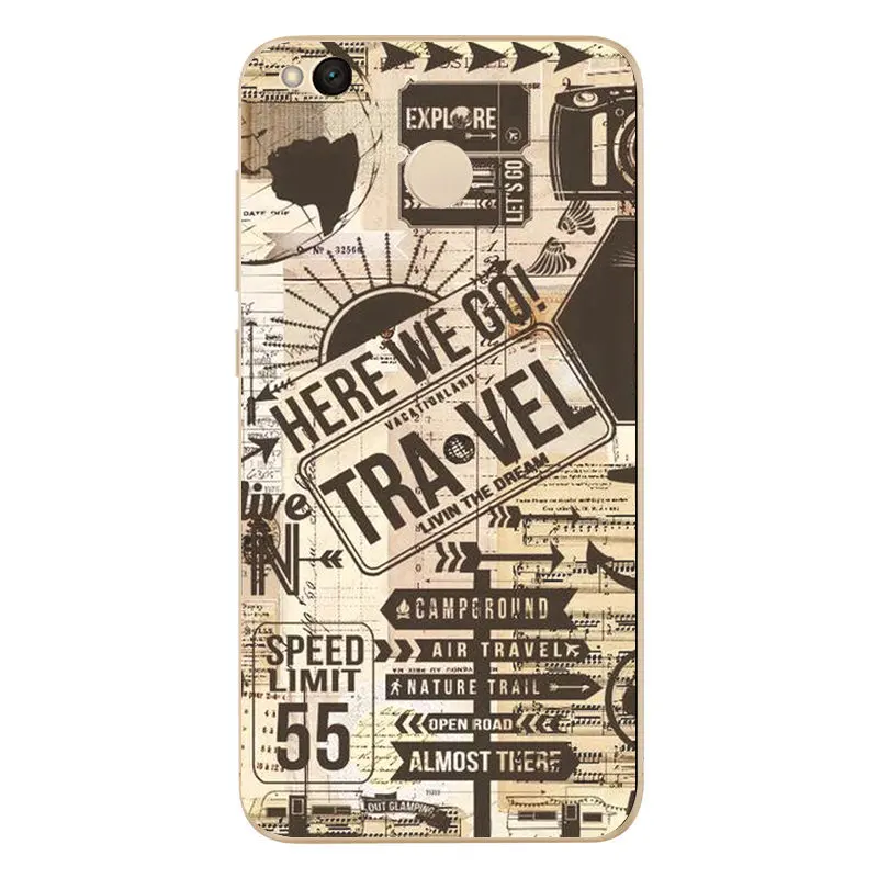 For Xiaomi Redmi 4X Note 4 4A 3 Cute Mi A1 Pro Case Soft TPU Phone Back Cover D826 |