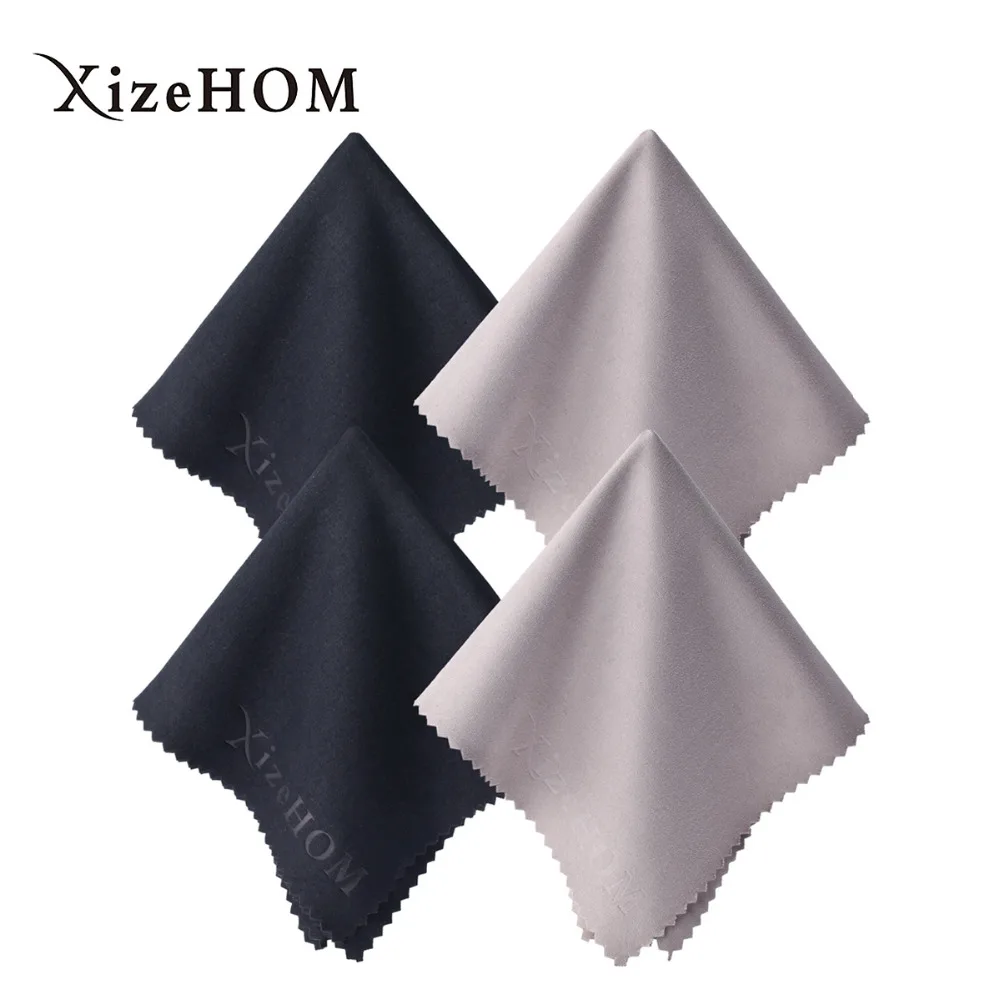XizeHOM (40*40 см/4 шт.) Большая салфетка из микрофибры для чистки всех очков объективов