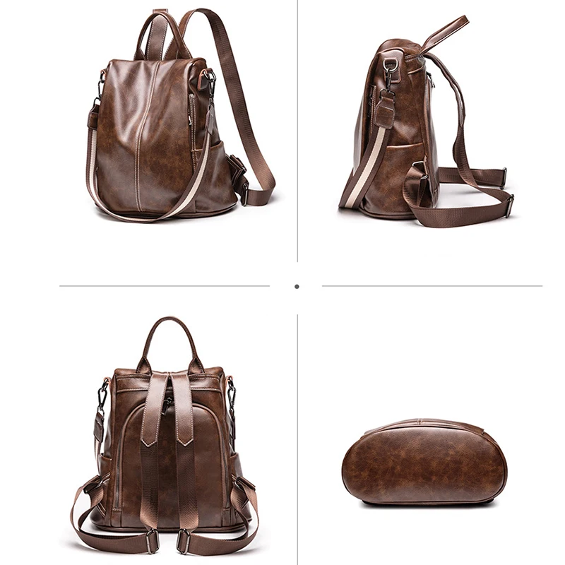 POMELOS роскошный женский рюкзак из искусственной кожи с защитой от кражи для