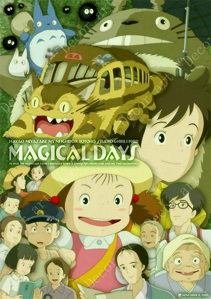 Hayao Miyazaki коллекция мультяшных персонажей аниме холст картины винтажные крафт