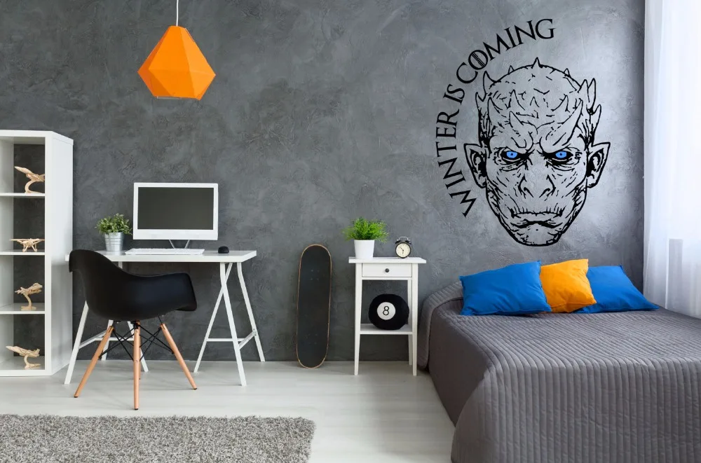 PS4 игра виниловая наклейка на стену геймеры декор для игровой комнаты белый Уокер