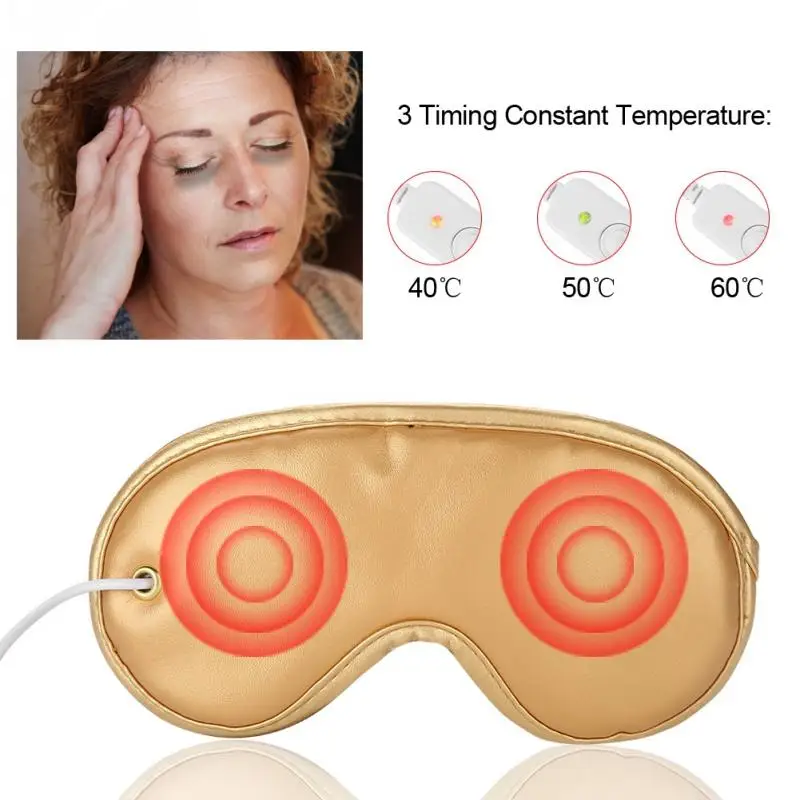 Electric Eye Massager Far Infrared Ray Magnetic Therapy Heating Herbal Aromas Relieving Dark Circle Home Travel Sleep Mask | Красота и