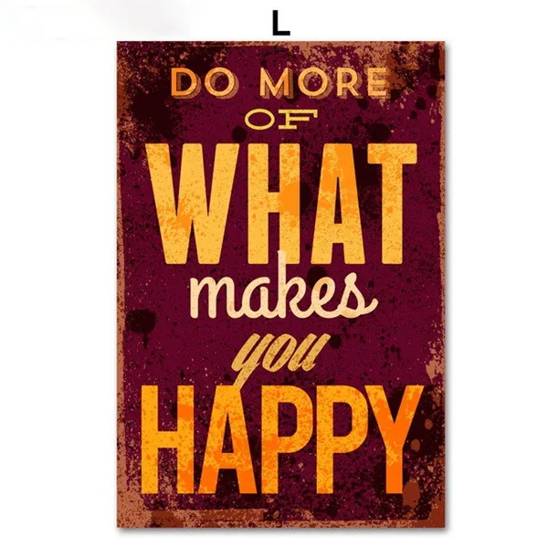 Gohipang Motivational Typography Life Quotes A4 Vintage Retro Art Prints Poster Hippie Wall Pictures Canvas Painting Home Decor