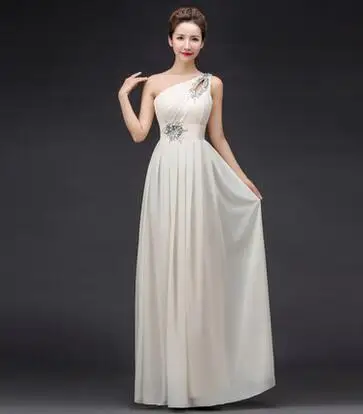 DongCMY Robe De Soire CG1020 длинное торжественное вечернее платье вечерние шифоновые на одно плечо со шнуровкой Большие размеры vestido de festa - Цвет: picture