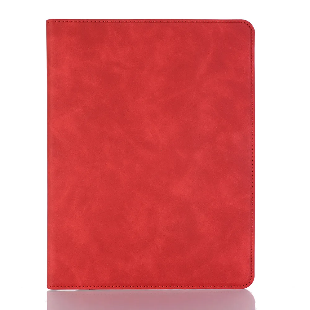 Красный Для iPad 5th 6th чехол для iPad Air 1 Air 2 9,7 дюймов Синтетическая кожа смарт-чехол подставка держатель ручки для карточек ручной ремень - Цвет: Красный