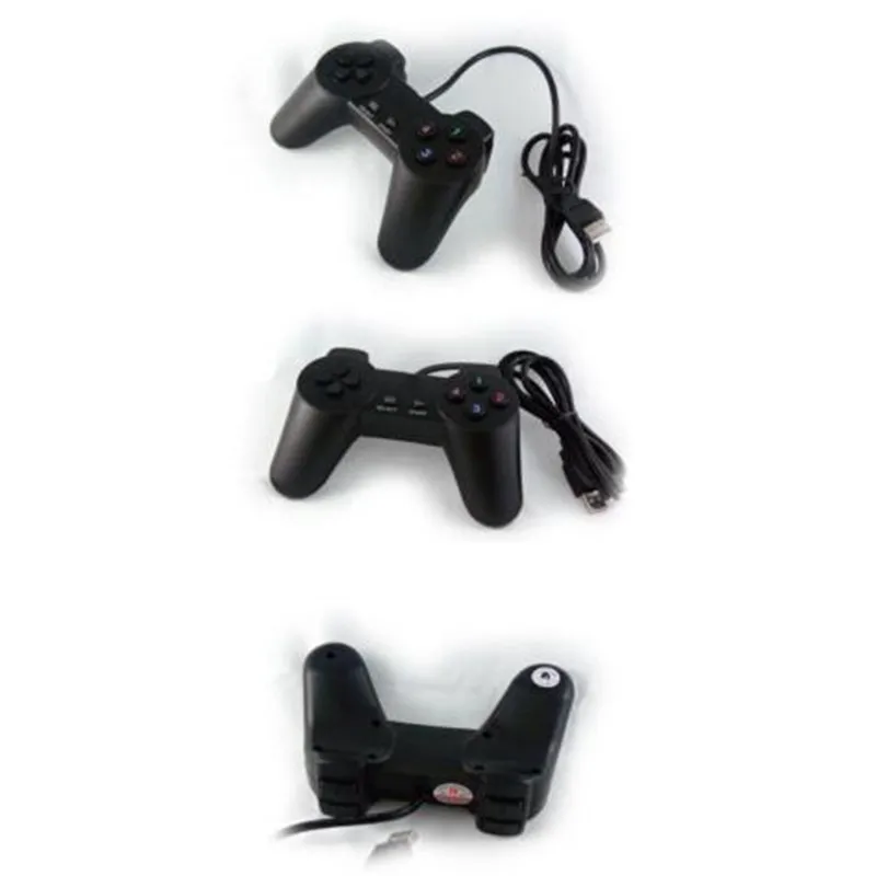 Новый двойной шок Проводной USB 2 0 Plug and Play простой игровой контроллер геймпад
