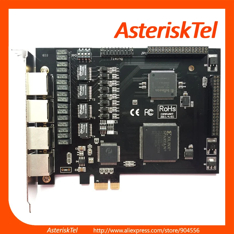 ISDN PRI TE420 T1 плата 4 E1/T1 порта Asterisk E1 карта SS7 поддержка Sangoma FreePBX digium AsteriskNow TCPBX Briker