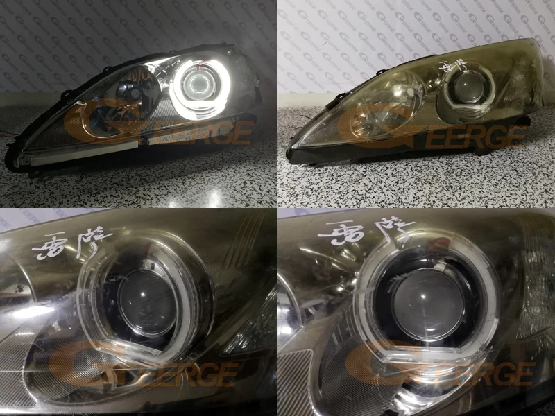 Для LEXUS ES350 2007 2008 2009 превосходный хрусталь DTM стиль ультра яркий комплект светодиодов «глаза ангела» Дневной светильник DRL